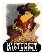 Affiche vintage Nantucket art