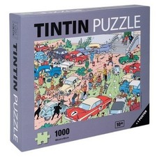 Puzzle 1000 pièces Tintin, le Rallye de Moulinsart + Poster 68x48cm (81566)