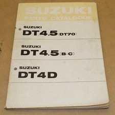 PARTS LIST SUZUKI DT 4.5 1978 - MOTEUR BATEAU CATALOGUE PIECES DETACHEES LISTING