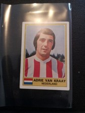 Adrie Van Kraay Nederland Sticker Panini Euro 76 Dos Intact #205