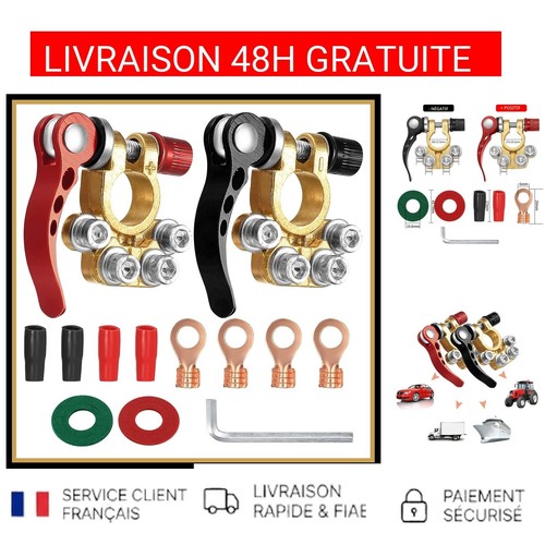 Bornes batterie 12v 24v - 24v, 4