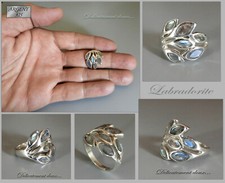 Belle bague feuille argent - bague,