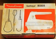 Appareil de cuisine BATTEUR MINOR - MOULINEX complet - vintage Années 80
