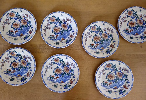 Lot assiettes en faïence - lot, 7