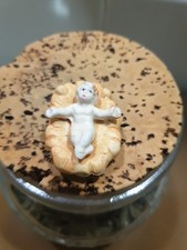 Enfant Jésus Creche Noël Santon Ancien 3 cm Porcelaine 