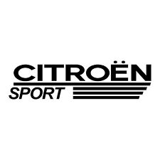 Autocollants CITROEN SPORT  noir 17 cm SUR 4 Cm.
