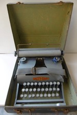 ANCIEN JOUET - MACHINE A ÉCRIRE "DACTY-BABY" DANS SON COFFRET  D'ORIGINE