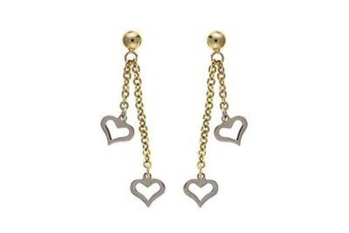 Deux boucles oreilles - d'oreilles, goutte