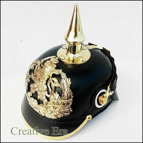 Casque cuir officier - casque, d’officier