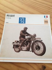 Peugeot 350 P115 GS 1934 Carte moto Collection Atlas France