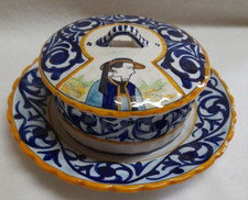 BEURRIER EN FAIENCE DE FB