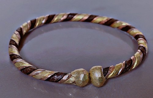 Vtg bracelet laiton cuivre - laiton,