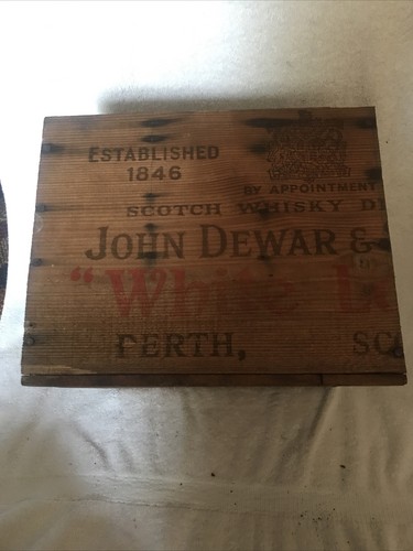Vintage scottish dewars wooden - scottish,