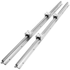 VEVOR 2PCS Rail de Guidage Linéaire SBR20 1000 mm 4PCS Bloc de Roulement SBR20UU