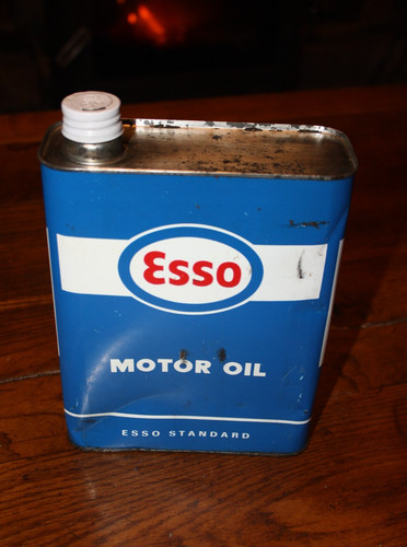 Ancien bidon huile esso - ancien,
