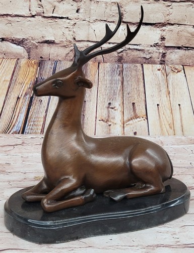 Statue cerf bronze - statue, de