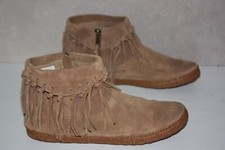 MINNETONKA Boots Daim Marron