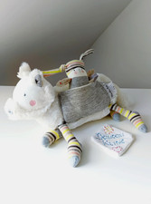 Peluche doudou oko - oko, blanc