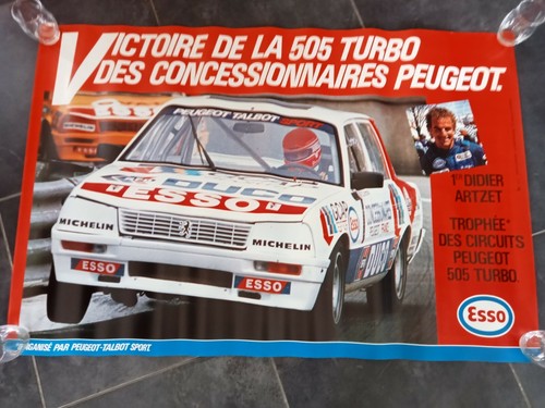 Affiche peugeot 505 turbo - peugeot,