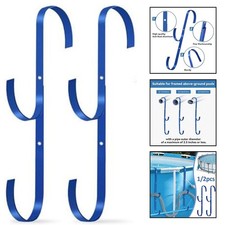 Crochet poteau de piscine bleu clôture de piscine solution de rangement pour ga