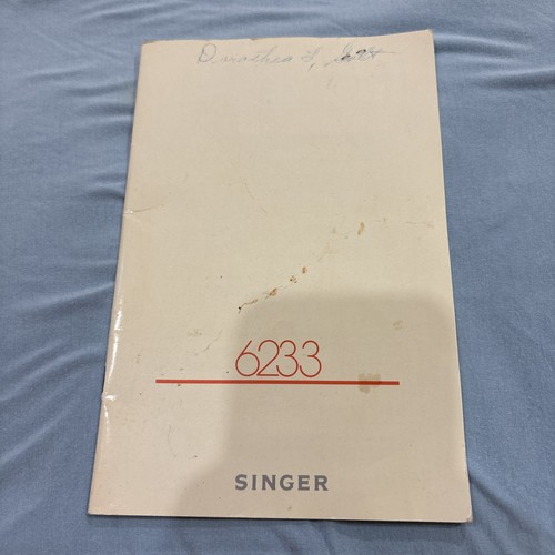 Vintage singer instruction - singer,