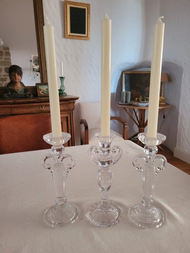 Trois superbes bougeoirs - trois,