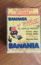 BANANIA Ancienne Boîte d'Allumettes  Gitanes S.E.I.T.A (2)