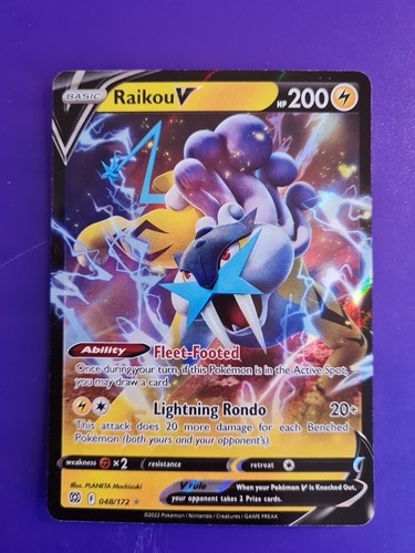 Carte pokémon raikou - carte,