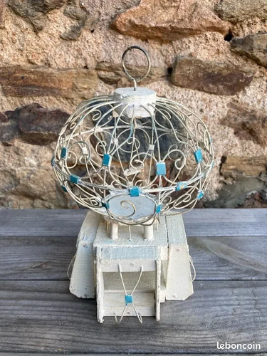 Petite cage oiseaux - petite, bois