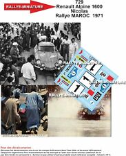 DECALS 1/24 REF 0729 ALPINE