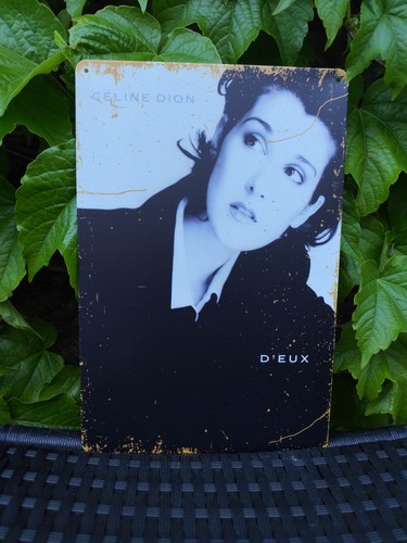 Plaque métal céline dion - métal,