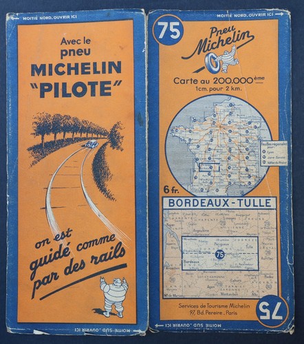 Carte michelin bordeaux - carte, n°75