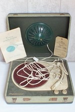 Vintage Ancien TOURNE-DISQUES - 1957 - TRANSCO - Modèle IMPERATOR - 33/45/78 t