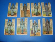 ww2 rare lot 8 cartes soldats publicitaires Farcao carton découpis papier
