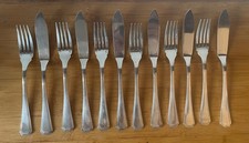 Couverts à poisson x6 Christofle modèle "América" en métal argenté bon état