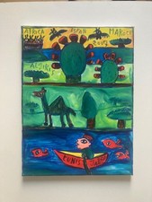 JABER Acrylique, feutre sur