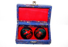 2 BOULE DE SANTÉ CHINOISE MUSICALE, ANTI-STRESS RELAXANTE BALLE MEDECINE BAODING