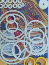 FLIPPER GOTTLIEB- TOTEM-KIT ELASTIQUES CAOUTCHOUC-DOIGT DE BATTEUR JAUNE