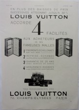 PUBLICITE ANCIENNE    malles