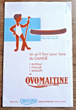 BUVARD - CHOCOLAT OVOMALTINE - CANOË KAYAK - SPORT - R.L. DUPUY - ILLUSTRATEUR -