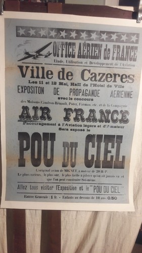 Affiche aviation populaire - aviation,