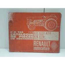 Tracteur Renault R77/777/717/78/718 - Catalogue pieces de rechange 4eme edition 
