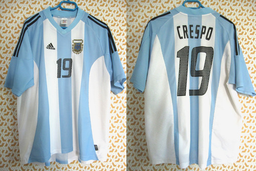 Maillot argentine 2002 crespo - maillot,