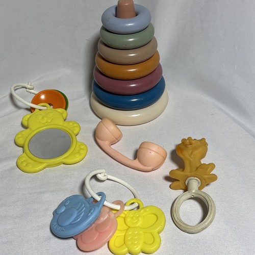 Vtg lot playskool teether toys - vtg,