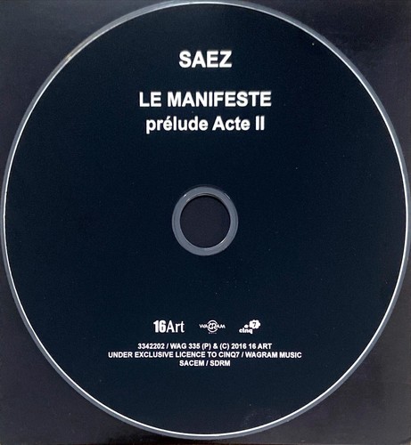 Titres saez le manifeste - titres,