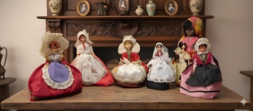 Lot poupées folklorique - poupées, de