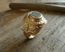 Bague américaine 9 - or,