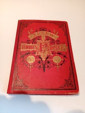 Très Ancien Album Pour Timbres Poste Partiellement Rempli