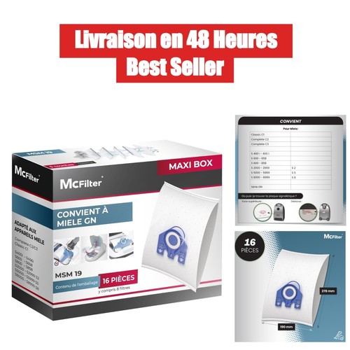 Mcfilter sacs aspirateur - mcfilter, 16