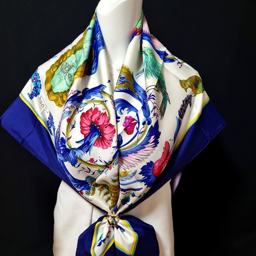 Rare vintage foulard - vintage, soie